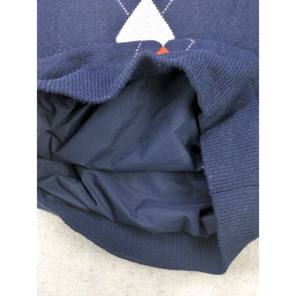 Auchterlonies St. Andrews Pullover Sweater Size XL Blue Argyle 80% Lambswool - Picture 13 of 13